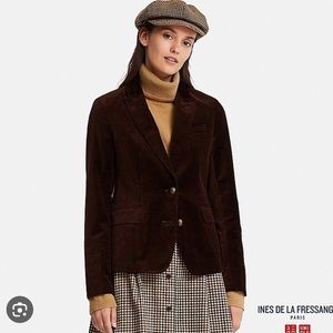 Uniqlo x Inés de la Fressange Black Velvet Blazer